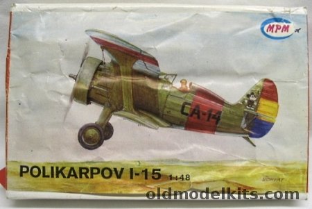 MPM 1/48 Polikarpov I-15 Spanish Republic (Civil War) plastic model kit